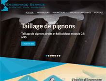 Tablet Screenshot of engrenage-service.com